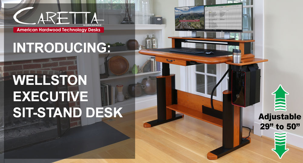 NEW!! - Introducing the Wellston Executive Sit Stand Desk!