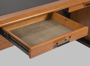 Micro Suede Lined Locking Drawers
