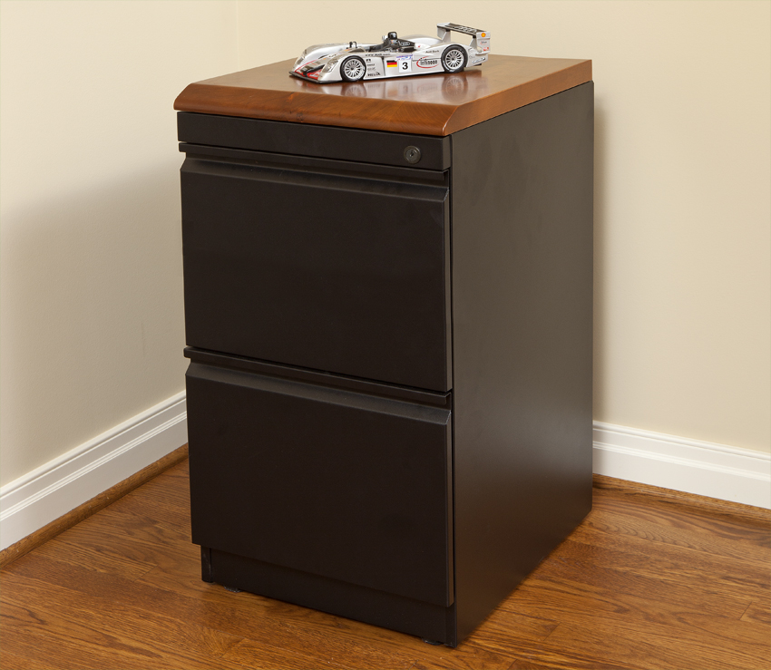 File File Cabinet with Premium Wood Top