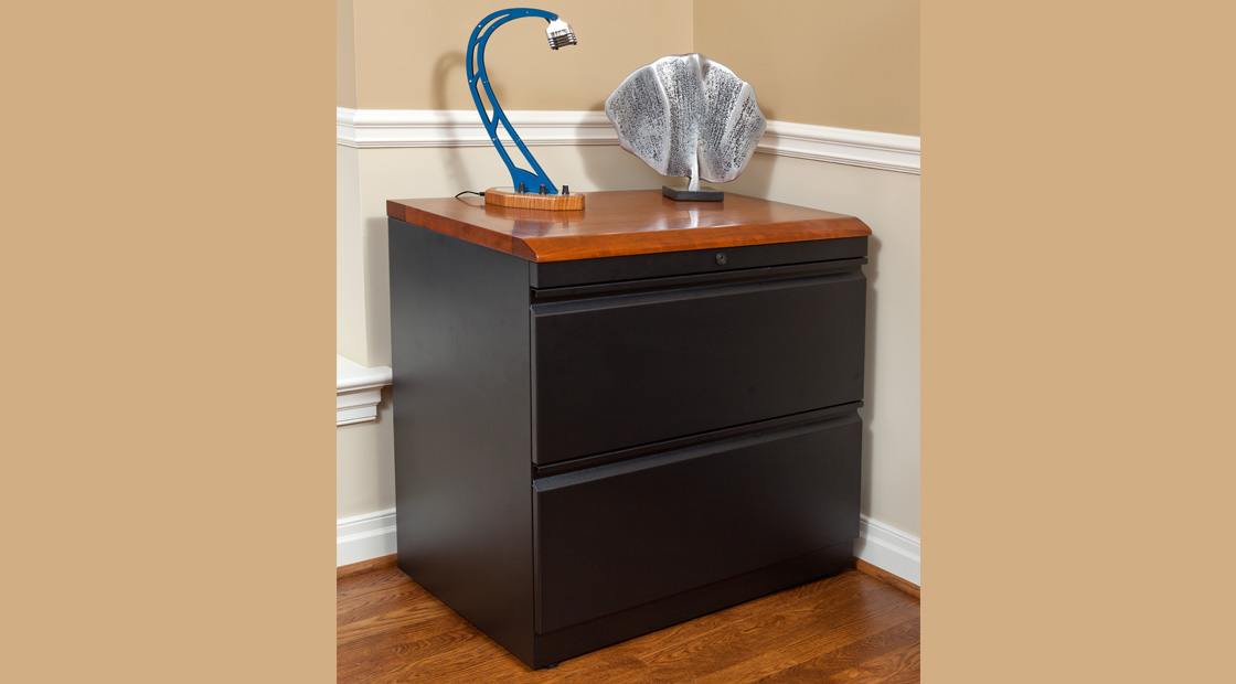 Lateral File Cabinet Table