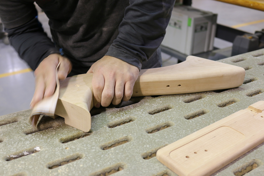 Sanding Artistic Hutch Legs