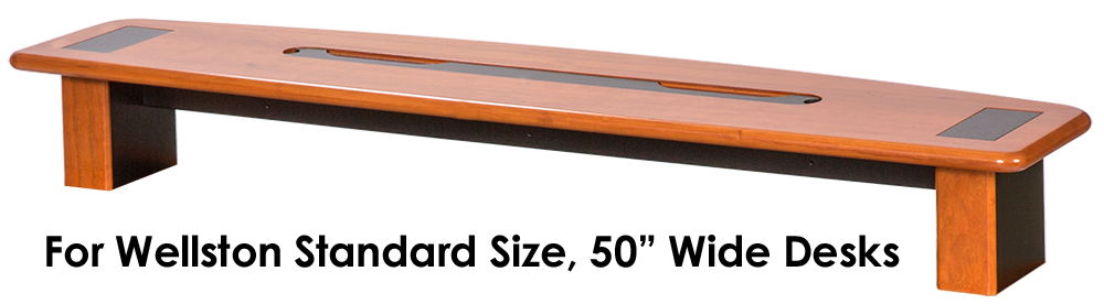 Premium Wood Desktop Riser Shelf Wellston Standard