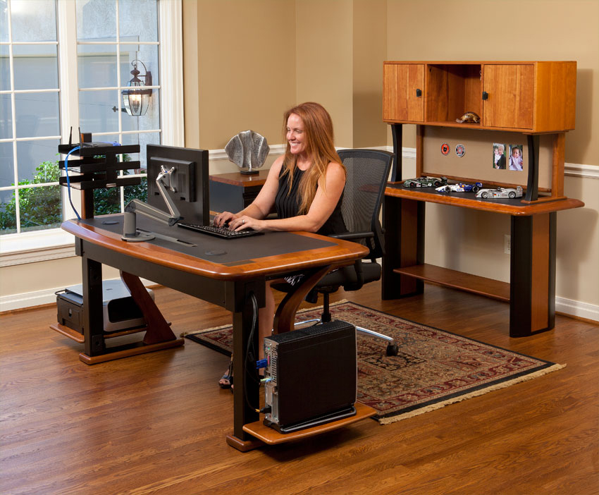 Artistic Computer Desk Full - Caretta Workspace