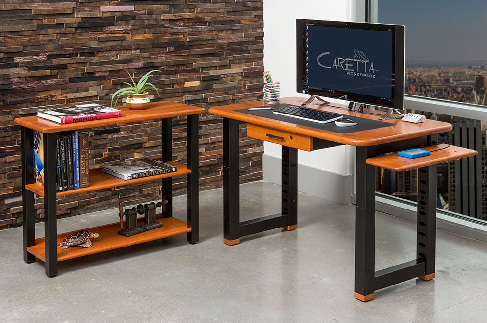 Loft Desk Natural Cherry Caretta Workspace