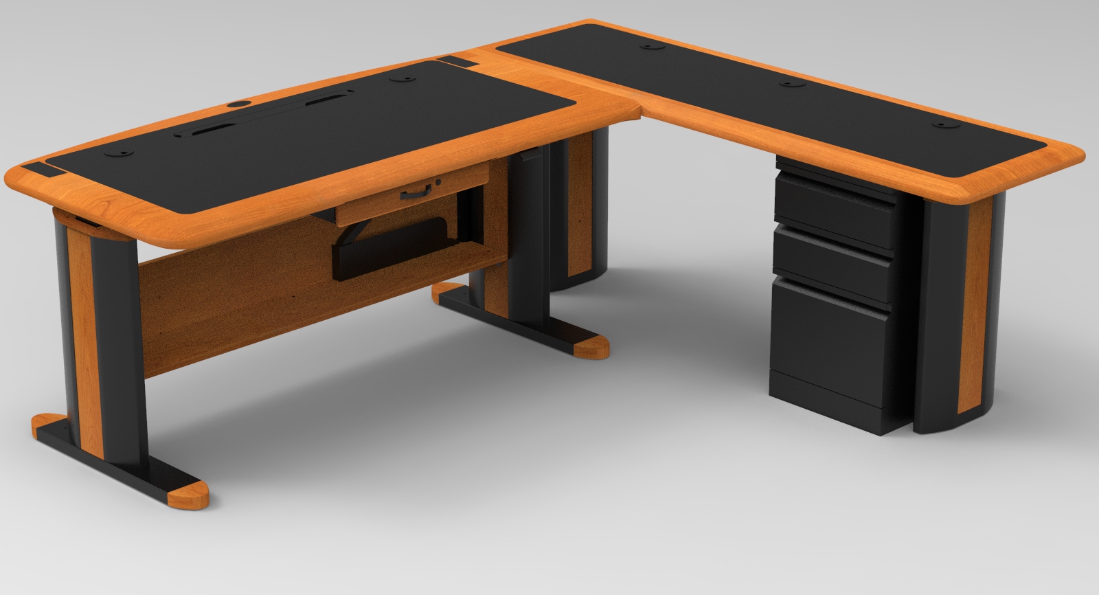 L Shaped Standing Desk : Pro-Vega 81W L-Shaped Standing Desk with Dual