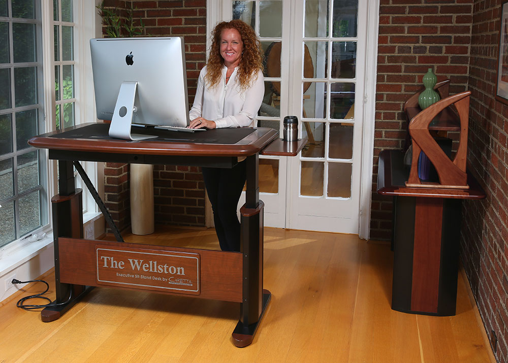 Imac standing store desk