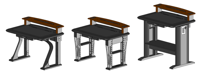 Artistic Computer Desk Petite, L Shaped Right - Caretta Workspace