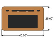 Compact Desk Size