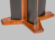 Solid Cherry Meeting Table Base with Leveling Feet