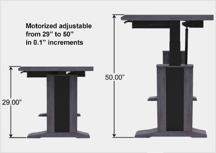 Height adjustable desk 29