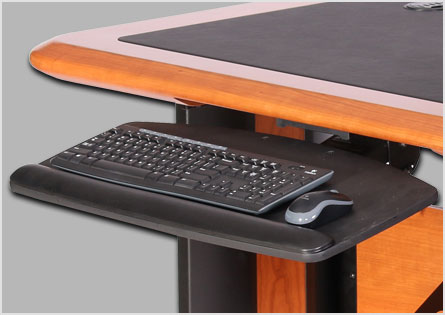 Artistic Computer Desk Full Caretta, Best Computer Desk With Keyboard Tray