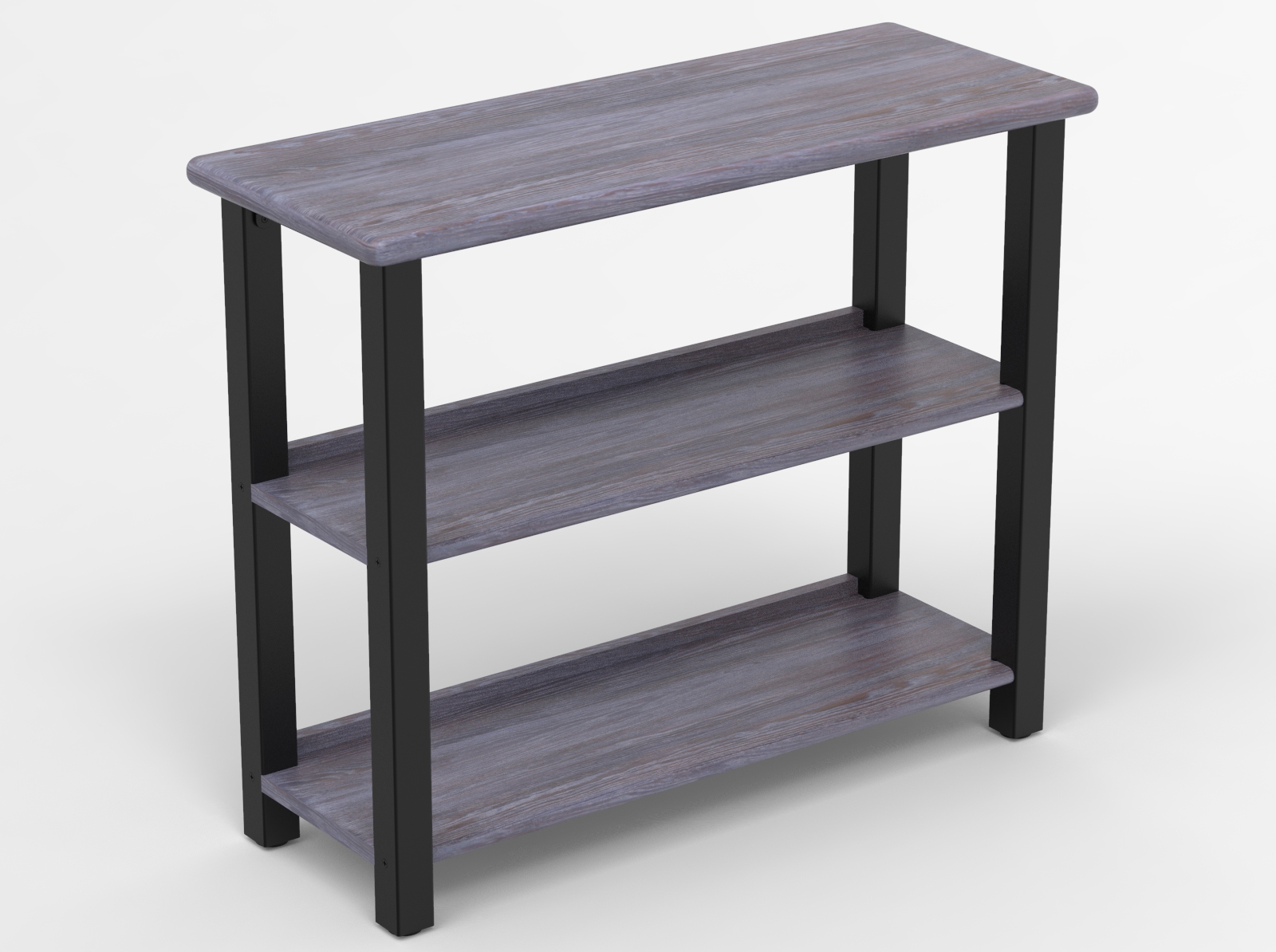 Bookshelf Table, Weathered Gray Oak