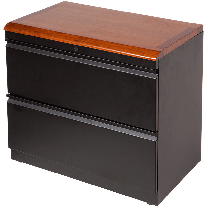 Lateral File Cabinet with Premium Wood Top Caretta Workspace