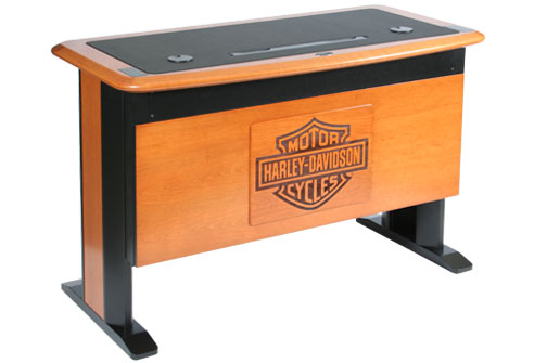 Desk Personalization Laser Engraved Logos On Your Desk Caretta